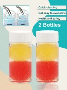 5 Chai Nhíp Làm Sạch Lông Mi Nối Mi 30ml Nhíp Làm Sạch Bọt Biển Không Có Cặn Tăng Ma Sát Chất Lỏng Tẩy Keo Làm Sạch Công Cụ - Màu vàng - Xem 4