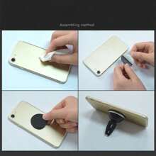 5pcs/10pcs/20pcs Adhesive Car Phone Holder Magnet Plate Thin Iron Disc Magnetic Sheet For Phone Stand Accessories, Round & Rectangle