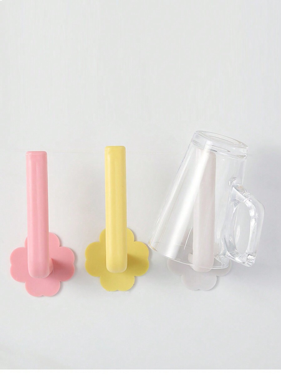 10 Packs Clear Adhesive Wall Hooks, Nail And Screw Free Hangers For