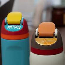 Personalized Name Plate For Owal Water Bottle 24oz 32oz 40oz | Custom Owal Name Plate Topper, Owal Water Bottle Accessories,Delicate Romance - Multicolor - View 6