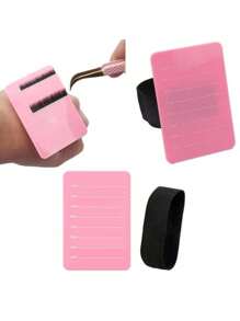 Tabla con escala para aplicar pestañas postizas, regla portátil de mano para pestañas, herramienta esencial para artistas de extensión de pestañas - Multicolor - Ver 3