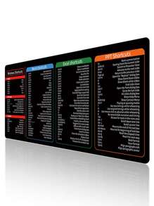 Windows Shortcuts Mouse Pad,Excel Cheat Sheet Desk Pad,Boost Productivity With Office, Word, Excel & PPT,Non-Slip, Durable Edged, Suitable Extended Office Users - Mouse Pad - View 10