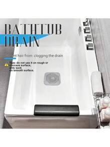4/2/1pc Silicone Hair Filter And Drain Plug For Bathtub And Shower - Prevents Clogs And Odors.