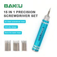 baku Tua vít chính xác 315, T6 Torx Security có Spudger, Dụng cụ cho công tắc PS3/4/5, máy tính xách tay, v.v., để sửa chữa, vệ sinh, thay thế linh kiện - Nhiều màu - Xem 1