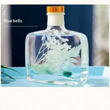 1 pieza Ambientador de flor real sin llama de larga duración, desodorizante para el baño, accento de decoración del hogar, 100ml dura hasta 9 meses, regalo y recuerdo de Navidad, aromaterapia, ambientador para el hogar, difusor, regalo, decoración del hogar