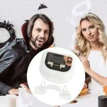 1PC Răng ma cà rồng có thể thu vào Răng Dracula Quái vật Người sói Răng thây ma Trang điểm hóa trang Halloween Răng kinh hoàng Răng thây ma - Nhiều màu - Xem 1