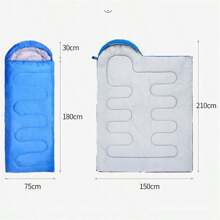 Outdoor Adult Portable Windproof Warm Camping Sleeping Bag, Emergency Use In Office Or Camping - Royal Blue - View 8