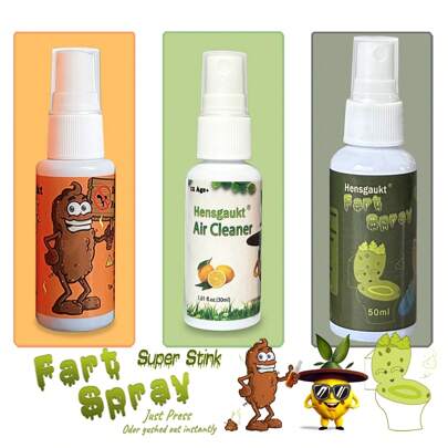 Wet Farts - Potent Stink Spray - Extra Strong Stink - Hilarious Gag Gifts & Pranks For Adults - Prank Stink Stuff - Smells Like Really 'Bad' Gas, Fake Pregnancy Test, Stocking Fillers Adults, Toxic