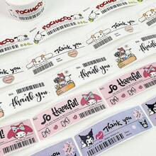 Sanrio 1pc Sanrio Bill Wind Seal Sticker 120PCS/ Roll Cute Cartoon Kouromi Melo Laurel Dog Roll Sticker