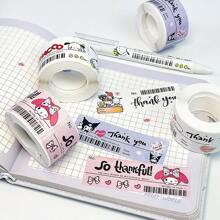 Sanrio 1pc Sanrio Bill Wind Seal Sticker 120PCS/ Roll Cute Cartoon Kouromi Melo Laurel Dog Roll Sticker