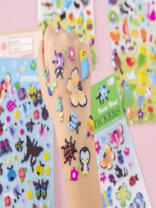 10pcs 3D Stickers, Puffy 3D Stickers For Boys, Girls, Teachers, Rewards, Crafts, Scrapbooking, Bullet Journals, Includes Animals, Numbers, Fruits, Fishes, Dinosaurs, Cars - Multicolor - View 8