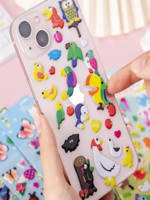 10pcs 3D Stickers, Puffy 3D Stickers For Boys, Girls, Teachers, Rewards, Crafts, Scrapbooking, Bullet Journals, Includes Animals, Numbers, Fruits, Fishes, Dinosaurs, Cars - Multicolor - View 6