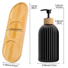 3 hộp đựng xà phòng màu đen 16,91oz có nhãn, hộp đựng kem dưỡng da có hình chữ cái, hộp đựng chai xà phòng tắm rỗng có vòi bơm cho dầu gội sữa tắm dầu xả, đồ dùng phòng tắm, đồ sắp xếp và lưu trữ phòng tắm, đồ trang trí nhà cửa, đồ nội thất cho gia đình trang trí phòng tắm trang trí mùa thu trở lại trường học - màu đen - Xem 7