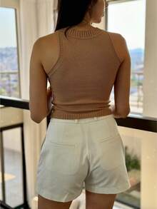 Cropped Modal Women's Fashion Worked New Collection - Beis - Ver 3
