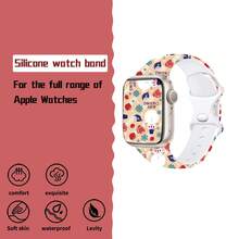 1 条圣诞图案智能 Apple Watch 表带，硅胶材质防水，运动休闲风格，兼容 Apple Watch 38/40/41/42/44/45/49mm，兼容 Apple Watch Ultra/SE/8/7/6/5/4/3/2/1 - 均碼 - 查看 5