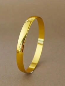 4 件装金色女士时尚开口手链新娘奢华手工珠宝开口手链女士婚礼手链欧美手工手链 - 金色 - 查看 9