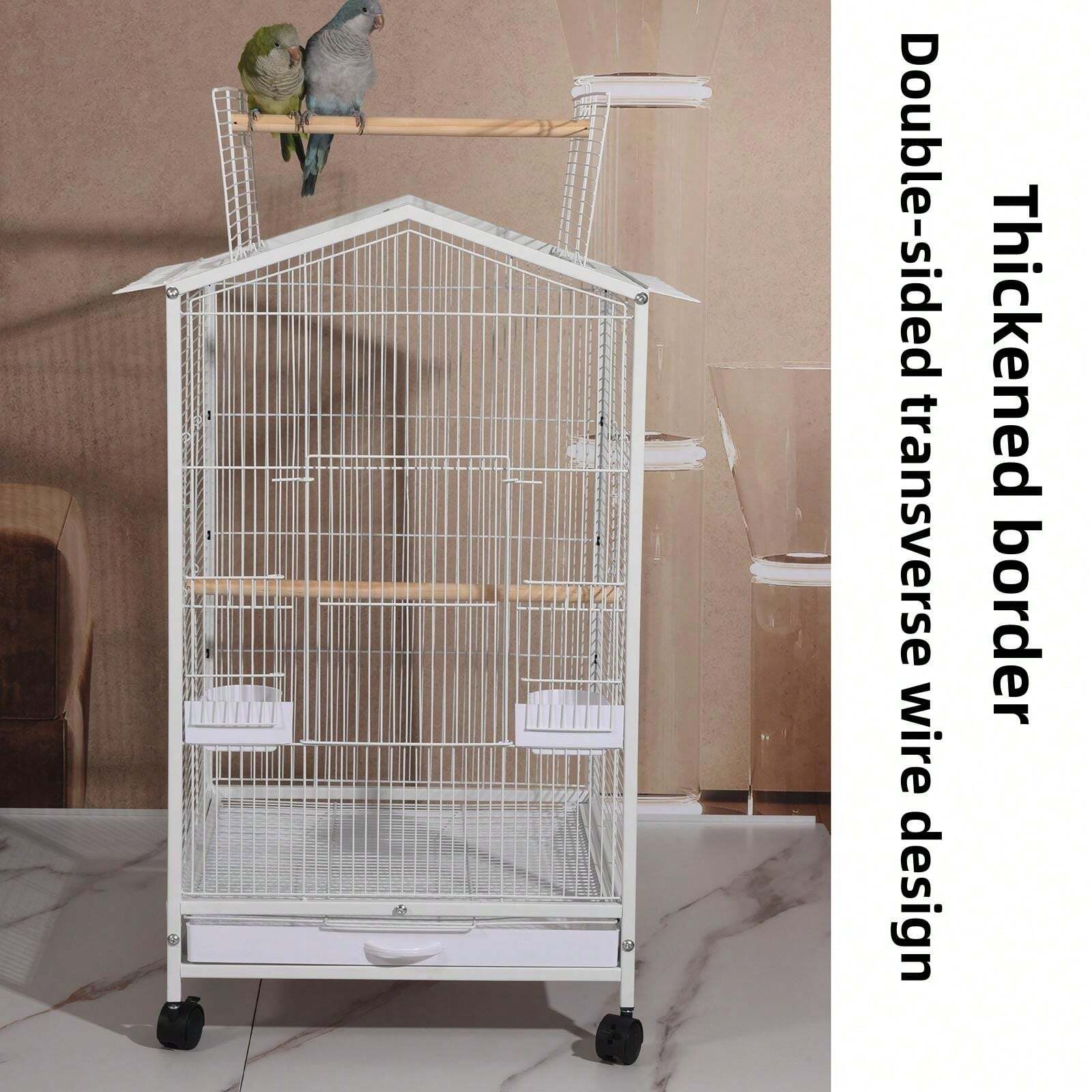 Metal Bird Cage Medium To Small, Suitable For Lovebirds, Tiger