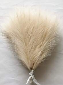 10pcs/Set Artificial Reed Flowers, Suitable For Living Room, Bedroom, Home, Dining Table Decor, Spring/Summer - Beige - View 5