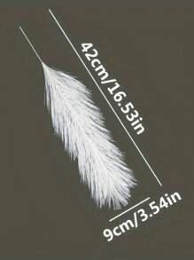 10pcs/Set Artificial Reed Flowers, Suitable For Living Room, Bedroom, Home, Dining Table Decor, Spring/Summer - Beige - View 2