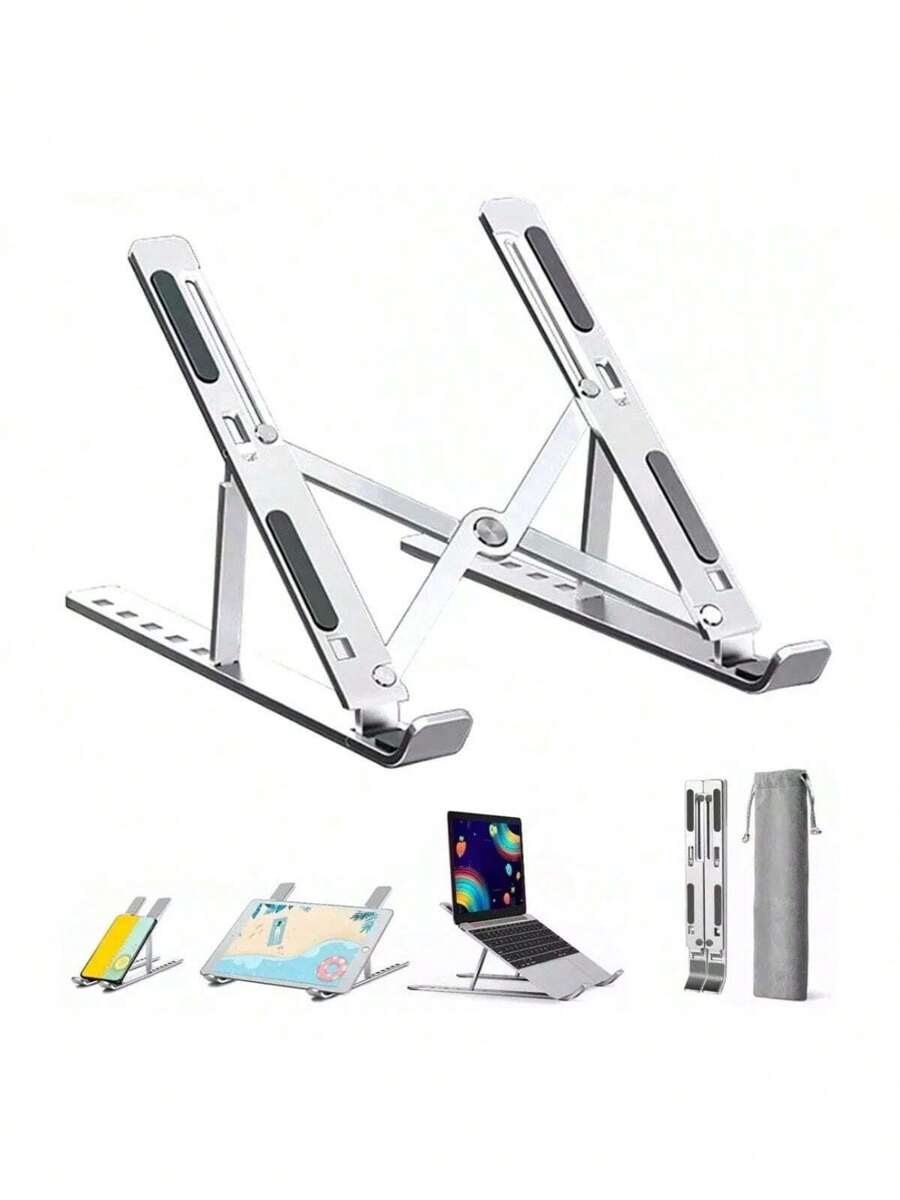 Soporte Portátil de Aluminio para Portátil Soporte de Ordenador Macbook Air Pro Accesorios Plegable Lap Top Ajustable Aluminio Soporte Para Laptop