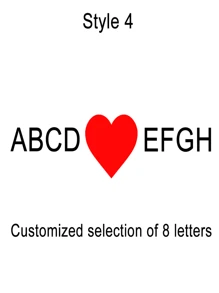 Customized Letter Love Necklace For Women Gold Color Stainless Steel Personalized Custom Initial Necklace Fashion Jewelry Romantic Gift For Family Friends