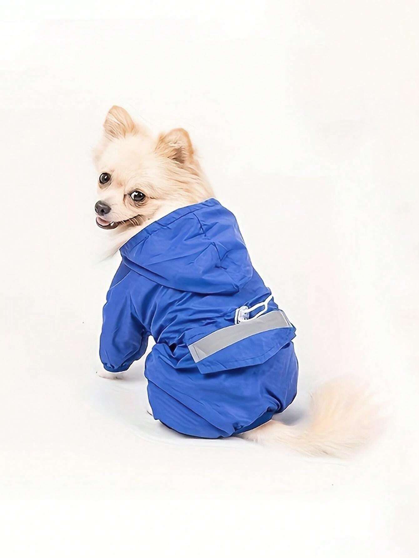 Pet Waterproof Jumpsuit Raincoat, AllInOne Rain Protective Clothes For Dogs, Small/Medium