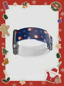 圣诞姜饼人、饼干、圣诞树有趣可爱时尚休闲硅胶表带兼容 38mm 40mm 41mm 45mm 44mm 42mm 49mm Apple Watch Ultra SE/9/8/7/6/5/ 4/3/2/1，柔软弹性透气替换表带 - 彩色 - 查看 4