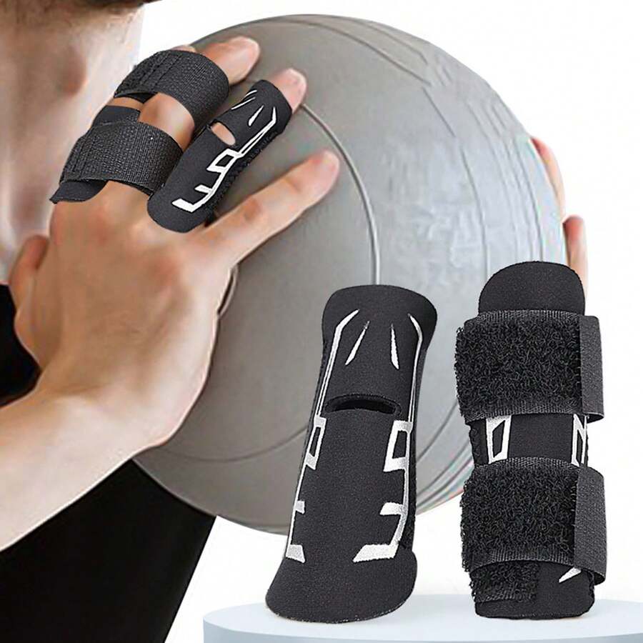 1Pc Adjustable Polyester Finger Splint Brace AndLoop Closure Hand