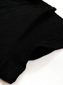 T-Shirts Dark Blouses For Women Round Neck Short Sleeve Fashion Casual Date Super Quality Elastic Casual Christmas Bird Sphere DUTU Fanelia Fashion - 黑色 - 查看 3