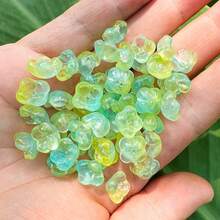 50 cái/bộ nụ hoa đá mặt trăng thủy tinh ombre, 10mm (0,393 inch), phụ kiện đội đầu và tóc tự làm - nụ trăng - Xem 17