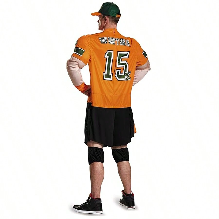 Disguise Men's WWE John Cena Muscle Costume - Orange - View 1