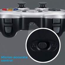 Logitech Controlador de juego inalámbrico F710, con motores de vibración dual, plug and play para PC - Blanco - Ver 3