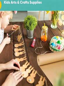 1 rouleau de papier kraft brun, papier d'emballage, papier cadeau DIY, convient pour l'emballage de cadeaux d'anniversaire, les bouquets, les affiches, l'emballage de figurines, la décoration, la rentrée scolaire, la Saint-Valentin
