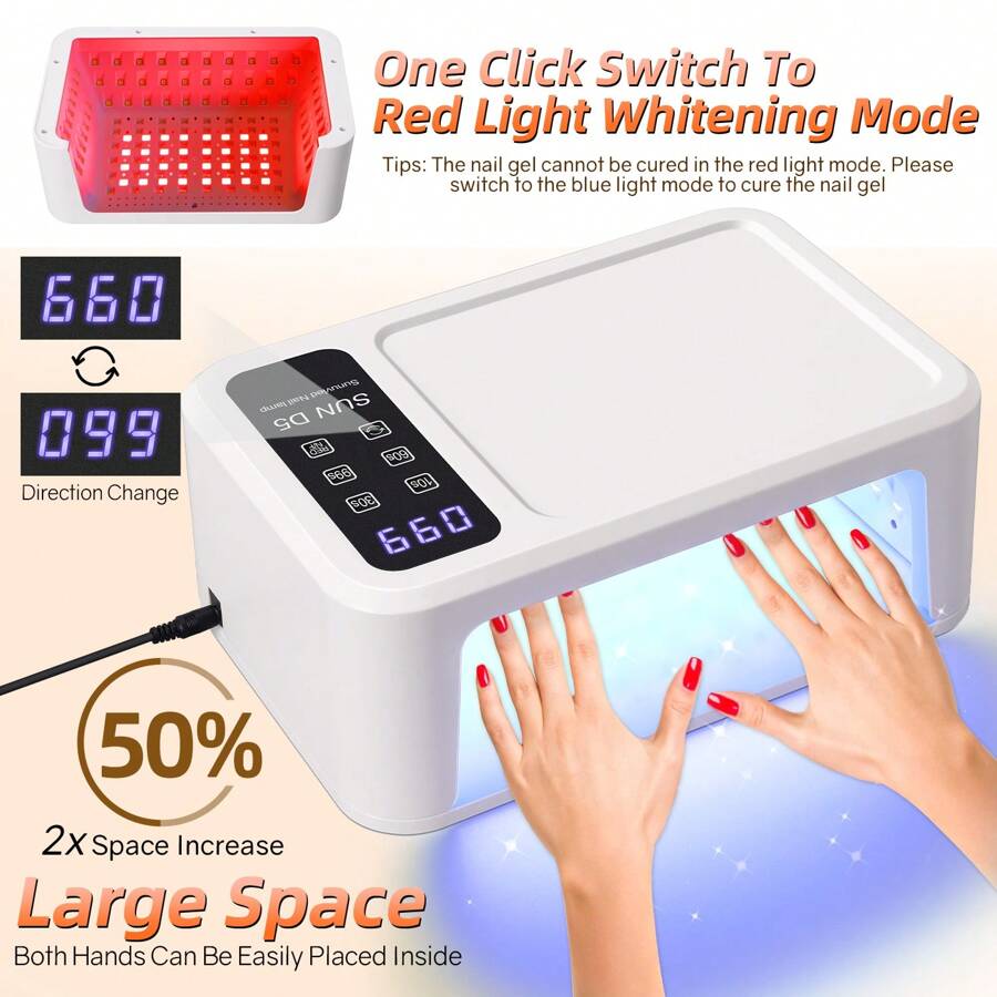 108 LEDS Nail Dryer LED Nail Lamp UV Lamp For Curing All Gel Nail