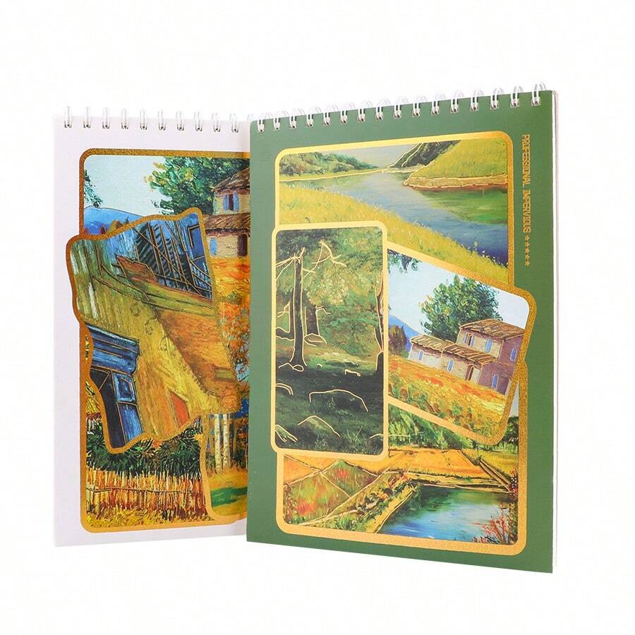 1pc HighQuality Spiral Bound Sketch Pad 30 Sheets/Notebook, Acid