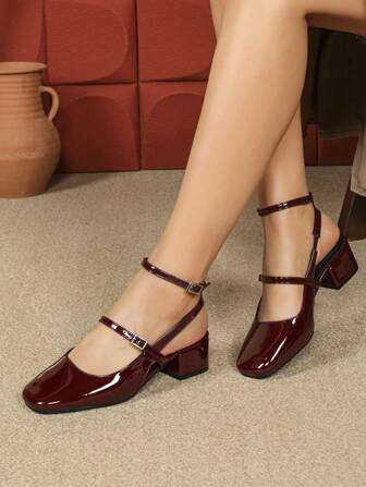 Damen Mode Pumps mit hohem Absatz für Herbst/Winter, Damen Mode Lässig Slingback Geschlossene Zehensandalen, Damen Riemchensandalen, Damen Chunky Heel Arbeits-Kleid Sandalen, Damen Retro Mary Jane Ballerinas, Damen Mode Lässig Französischer Stil Slingback Flats, Elegant