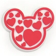 Disney Set de 9 adornos para zapatos con diseño de ratón, decoraciones de PVC para bolsas de playa, accesorios para zapatos, idea de regalo para cumpleaños, Navidad, San Valentín, fiestas de Halloween