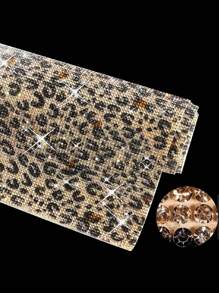 12000pcs Leopard Pattern Crystal Rhinestone Diamond Sparkly Self-Adhesive Crystal 2mm DIY Christmas Decorative Sticker Craft (Animal Pattern)