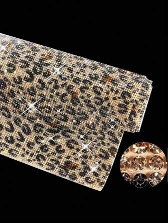 12000 件豹纹水晶钻钻石闪亮自粘水晶 2 毫米 DIY 圣诞装饰贴纸工艺品（动物图案）