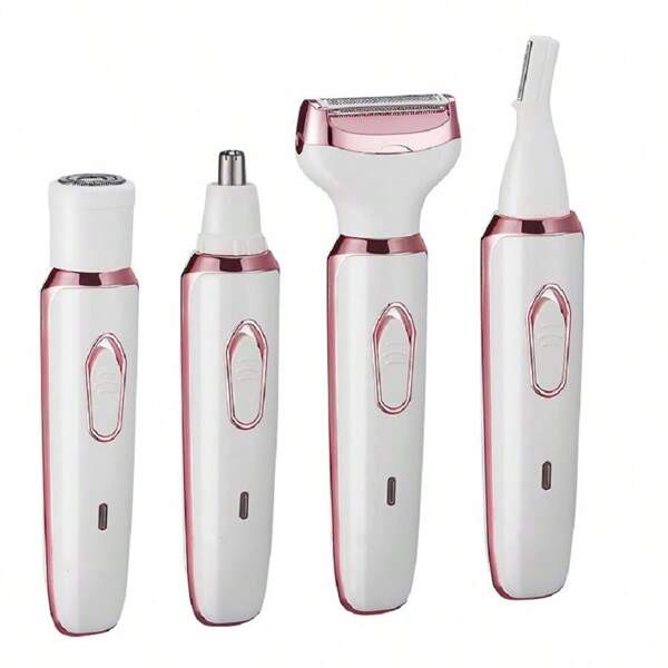 1pc Electric Ladies Shaver Home Portable 4-In-1
