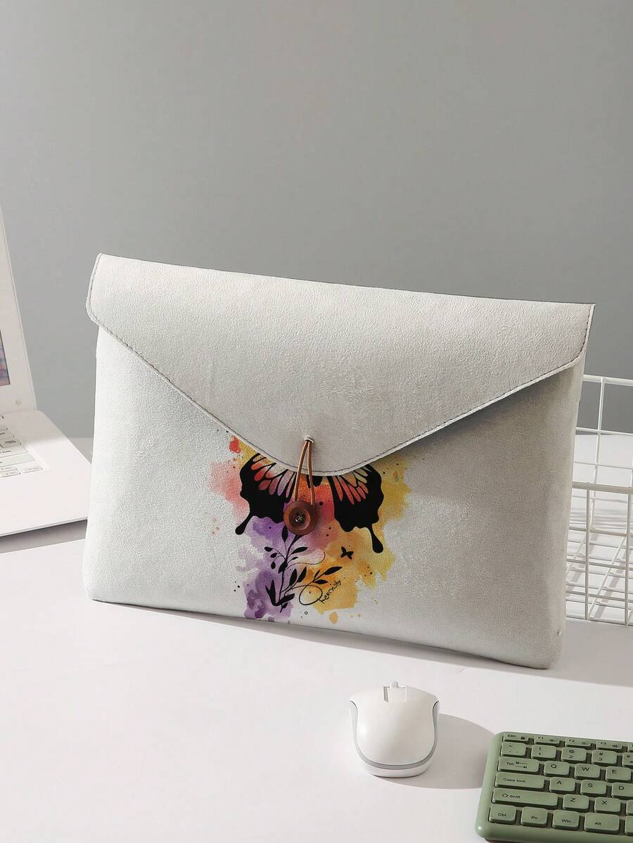 Butterfly Pattern Printed Laptop Bag Computer Cloth Cover Accessories