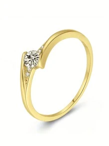 1 ST Elegante 925 Sterling Zilveren Cubic Zirconia Ringen Bruiloft Sieraden Voor Vrouwen Fijne Sieraden