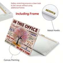 1 件带框励志墙贴适用于办公室激励团队合作海报引言办公室墙面装饰励志墙面装饰图片印刷品适用于办公室或卧室办公室礼物可直接悬挂桌面装饰 - 彩色 - 查看 5