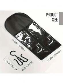 2 Gói Túi Đựng Tóc Giả Và Phụ Kiện Tóc Unisex Có Móc Treo - Vỏ Bảo Vệ Bền Cho Tóc Giả & Tóc Nối, Mặt Trước Trong Suốt, Có Thể Gập Lại Để Dễ Dàng Xem Và Cất Giữ - Nhiều màu - Xem 5