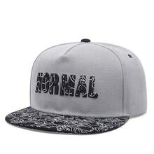 1 件装男士时尚 NORMAL 刺绣嘻哈帽，时尚户外可调节防晒男女情侣棒球帽，适合春秋旅行、海滩派对 - 灰色 - 查看 10