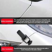 2 个汽车保险杠夹、汽车保险杠挂钩、汽车改装后备箱扣、保险杠碳纤维花纹锁扣固定拉扣钩锁夹汽车卡车保险杠后备箱挡泥板和舱口盖配件 - 2個 - 查看 3