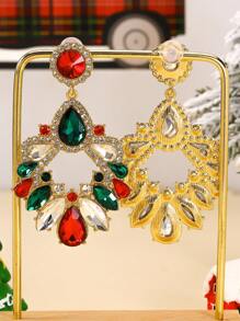 1 Paar modische und wunderschöne Weihnachts-Diamant-Ohrringe, geeignet für Mädchen zum Tragen während Festen, 1 Paar handgefertigte Karnevals-Reisperlen-Ohrringe, Masken-Ohrringe, Hummer-Ohrringe, Stiefel-Ohrringe, Karneval, sehr geeignet zum Tragen während des Karnevals, um Sie hübscher und auffallender zu machen