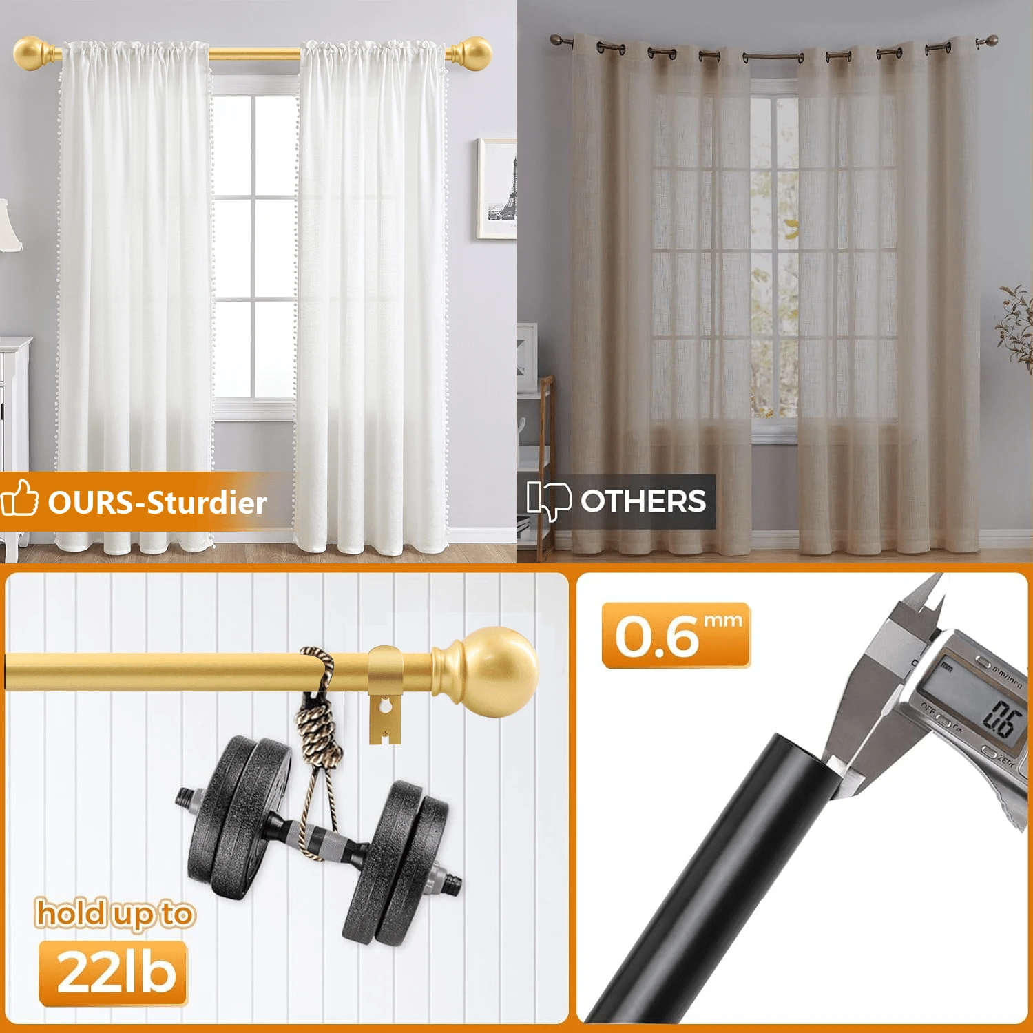 Curtain Rods For Windows 28122 Inch 1 Inch Decorative Curtain Rod Set