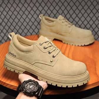Men Plain Style Fashionable Casual Sports Sneakers, Suitable For Daily Wear