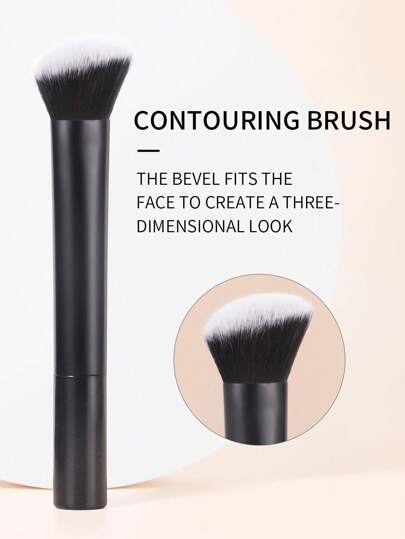1pc Oblique Makeup Contour Brush